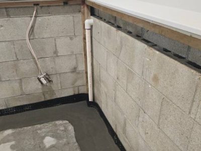 Residential Basement Drainage System Installation